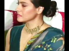 Kajol saree deep cleavage