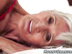 Sperm mouthed granny fuck