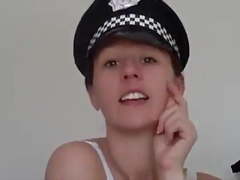British Cop Milking big tits