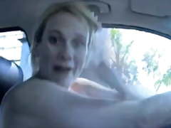 Crazy Girl Behaves Badly In The Car