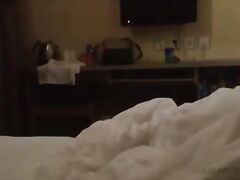 Cute Asian teen girl is sucking cock in a hotel (amateur)