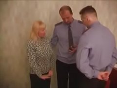 busty russian mature with young guy