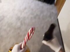 Daughter gets fucked by stepfather dressed up as Santa Claus