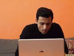 Cheating husband fucks her sister in law in the ass & pussy