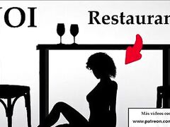 Mamada bajo mesa de restaurante JOI audio espanol