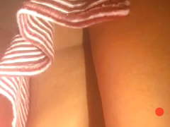Up skirt no panty on Periscope
