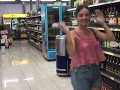 Public nude tits transparent shirt