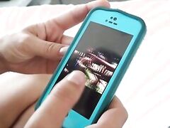 Hot girls film themselves having sex