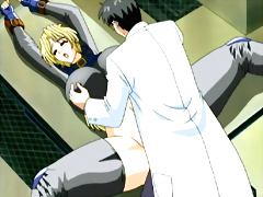 Captive hentai gets squeezed her bigboobs and brutally fucked by doctor